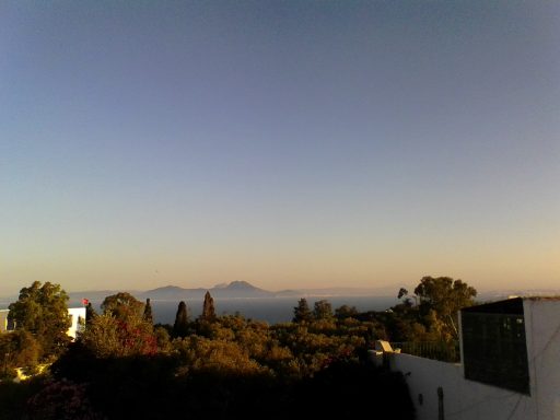 Panorama sur Bou Kornine depuis Sidi Bou Saïd