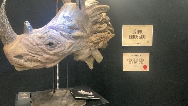 premier prix de sculpture du salon Terre et Flamme