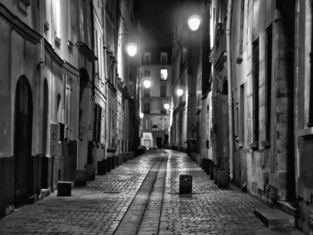 Les rues de Paris la nuit